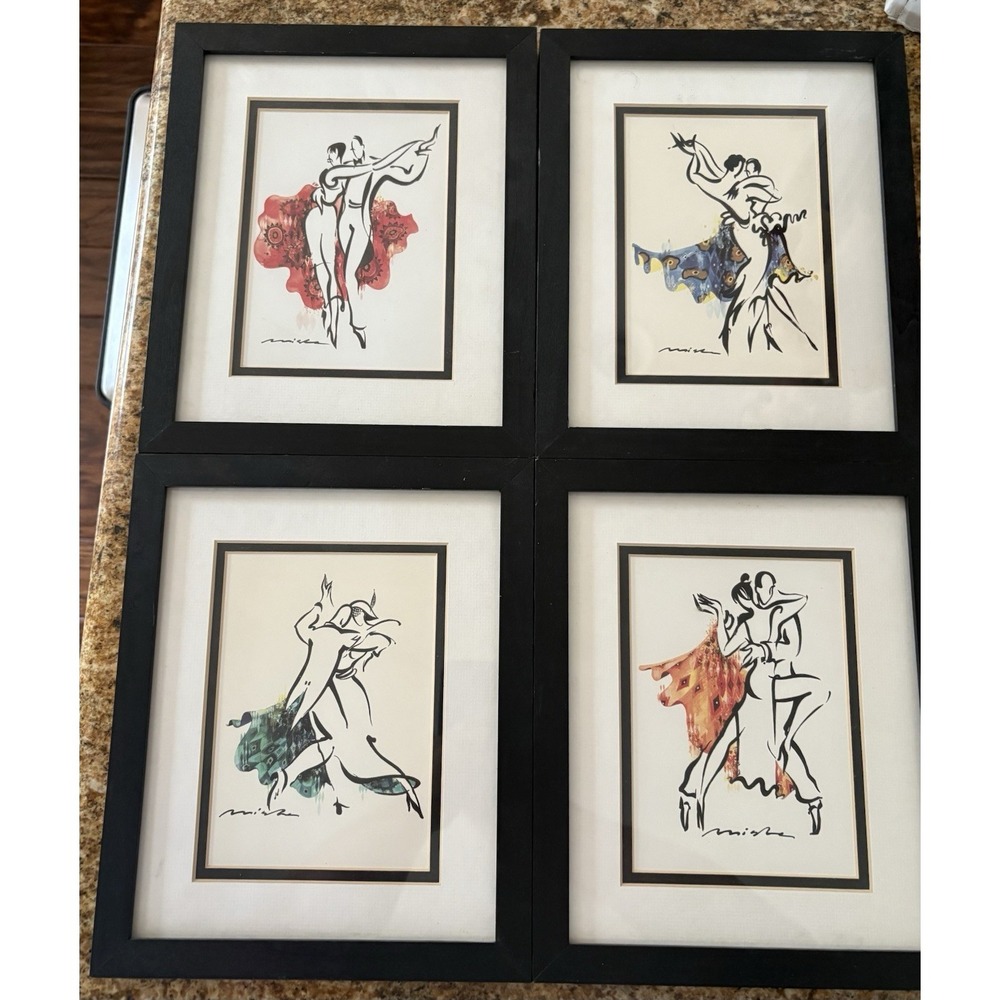 Tango Argentina By Misha Lenn Signed Set Of 4 Framed Prints